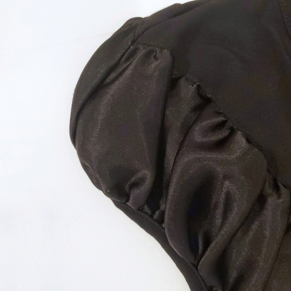 3/$15 IZ Beyer Cap Sleeve Satin Panel Shirt ▪︎ XL - Picture 3 of 5